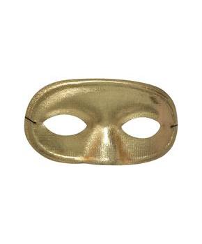 Half Domino Mask Metallic Gold