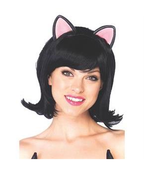 Wig Kitty Bob Adult Black