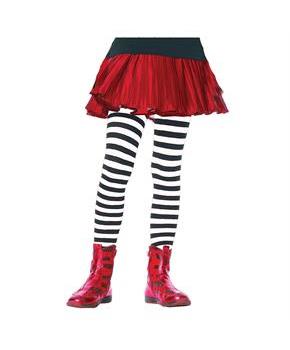 Tights Striped Black & White