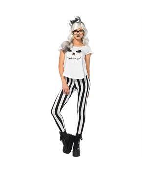 Women's Skeleton Hipster Costume