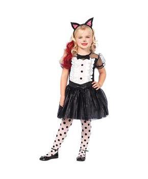 Girl's Tuxedo Kitty Costume
