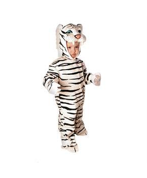 Toddler Plush White Tiger Costume