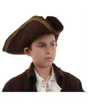 PIRATE CAPTAIN HAT BROWN