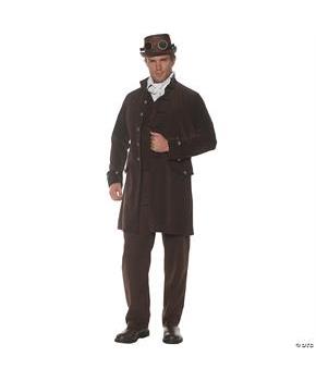 FROCK COAT ADULT BROWN STD - CostumePub.com