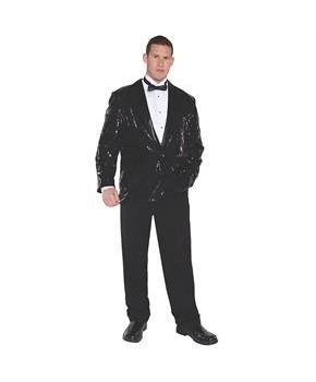 Men's Sequin Black Jacket