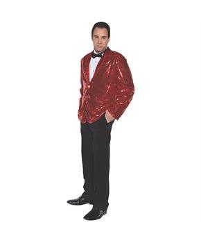 Sequin Jacket Red Adult