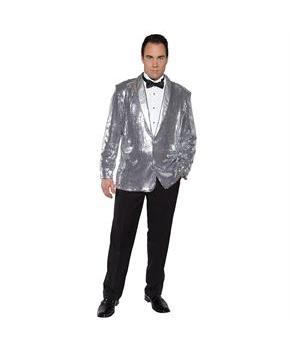Sequin Jacket Silver Adult