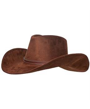 COWBOY HAT ADULT BROWN