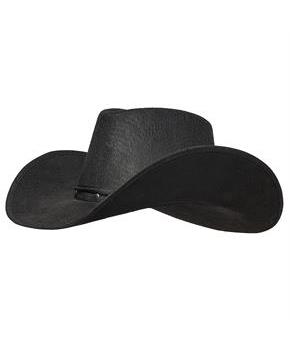 COWBOY HAT ADULT BLACK