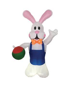 Inflate Bunny W Egg Hand 7Ft