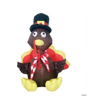 Inflatable Turkey 4 Ft Led Light