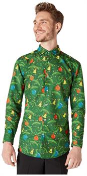 Suitmeister Men's Shirts Christmas Green Tree Shirt