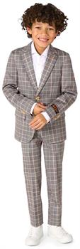 OppoSuits Daily Boys' Suits BOYS Daily Checked Tan