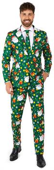 Suitmeister Men's Suits Santa Elves Green
