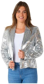 Suitmeister Women's Blazers WMNS Sequins Silver