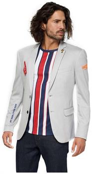 OppoSuits Deluxe Men's Blazers Supportswear - Sports Jersey - Soft Grey