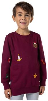 OppoSuits Deluxe Boys' Sweaters BOYS X-Mas Icons - Burgundy