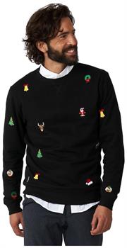 OppoSuits Deluxe Men's Sweaters X-Mas Icons - Black
