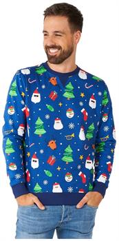 OppoSuits Men's Sweaters Festivity Blue