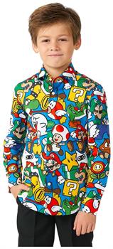OppoSuits Boys' Shirts SHIRT LS Super Mario Boys