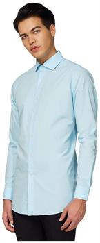OppoSuits Men's Shirts SHIRT LS Cool Blue