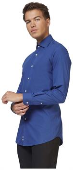 OppoSuits Men's Shirts SHIRT LS Navy Royale