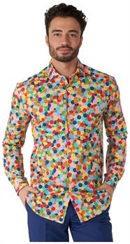 OppoSuits Men's Shirts SHIRT LS Confetteroni