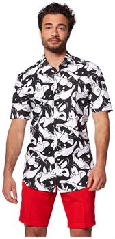OppoSuits Men's Summer Shirts SHIRT Short Sleeve Daffy Duck