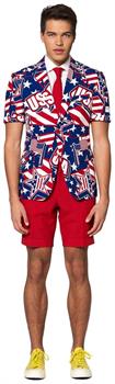 OppoSuits Men's Summer Suits SUMMER Mighty 'Murica