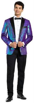 OppoSuits Men's Tuxedos Sapphire Sequins