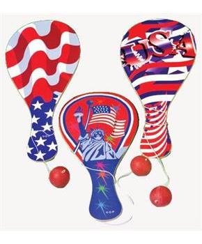 Patriotic Paddle Balls (Include 12 Units)