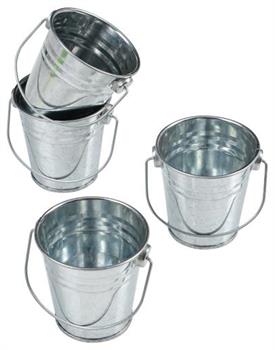 Mini Metal Buckets (Include 12 Units)