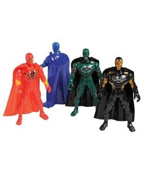 SUPERHERO FIGURES W/CAPE/4-PC (include 4 units)