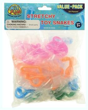 Stretchy Toy Snakes/24-Pc (Include 24 Units)