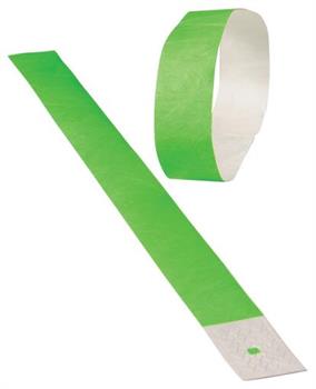 Adhesive Event Bands/Neon Green 100- (Include 100 Units)