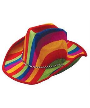 Rainbow Stripe Cowboy Hat (Include 1 Units)