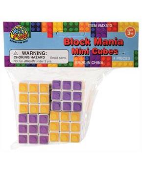 Block Mania Mini Cubes/4-Pc (Include 4 Units)