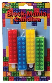 Block Mania Candles/4-Pc (Include 1 Units)