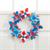 Patriotic Plastic Pinwheel Wreath
