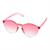 Pink Rimless Sunglasses