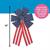 16" x 26" Patriotic American Flag Polyester Flocked Bows 6 Pc.