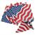 20" Patriotic Stars & Stripes Bandanas - 12 Pc.