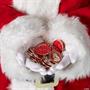 1 1/4" Red Santa Believe Metal Coins with Red Velvet Drawstring Bag-24 Pc.