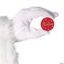 1 1/4" Red Santa Believe Metal Coins with Red Velvet Drawstring Bag-24 Pc.