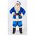 Blue Plush Santa Suit