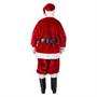 Burgundy Deluxe Santa With Outside Pockets Costume