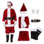 Burgundy Deluxe Santa With Outside Pockets Costume