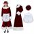 Burgundy Velvet Mrs. Claus Costume