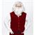 Velvet Santa Vest with Buttons