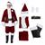 Burgundy Velvet Santa Suit